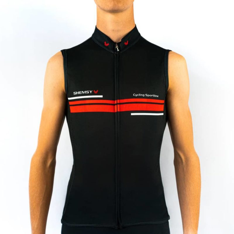 Maillot cycliste sans manches Mixte NEOLINE ROUGE KITE