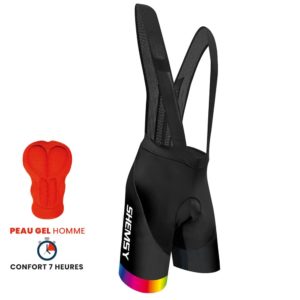 Cuissard homme SPORTLINE#26 avec bretelles peau gel