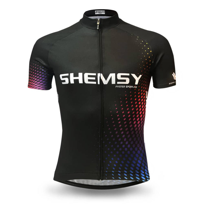 Maillot Cyclisme Pactimo Homme S – Manches Courtes, Multicolore, Full Zip