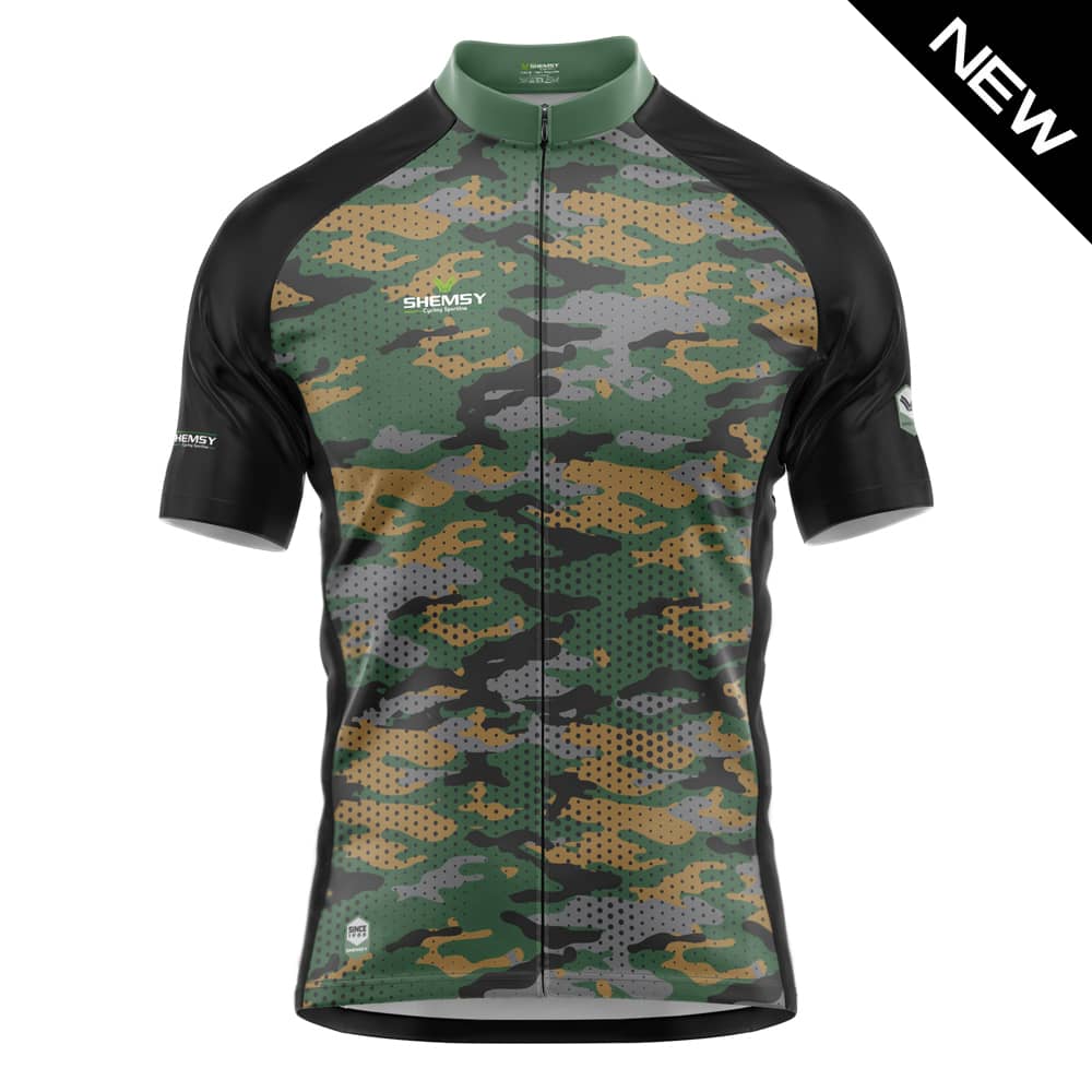 Maillot cycliste camouflage