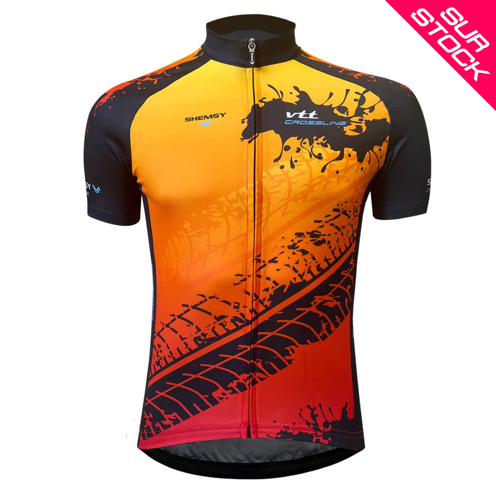 Maillot Cycliste Primal Los Muertos – Homme L, Gris/orange, Imprimé Crâne