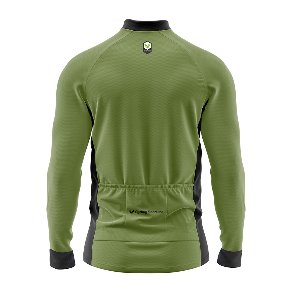 Maillot Mi-Saison Golden Chille Green Army_Dos