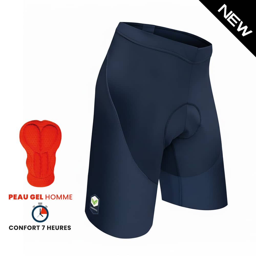 Cuissard homme BASICO MARINE sans bretelles peau Gel