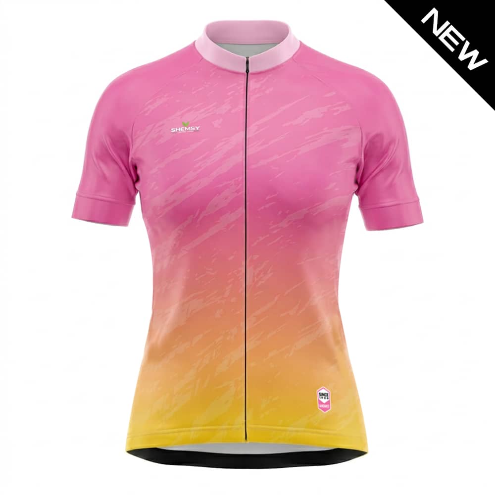 Maillot cycliste BOOSTER PINK Femme TRAD/MC