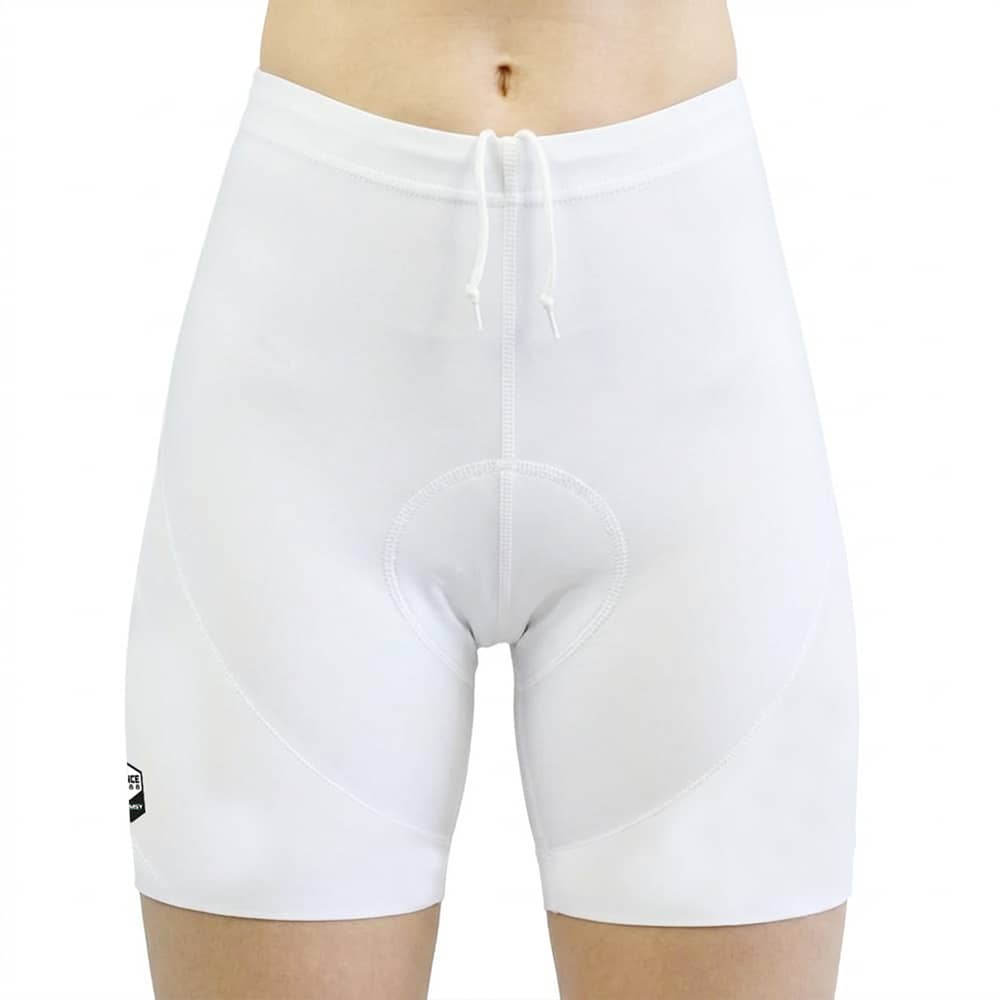 Cuissard-Cycliste-femme-Basico-Blanc-face